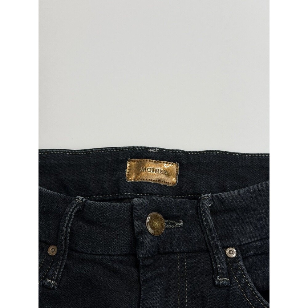 Mother The Looker High Waisted Jeans Womens 25 Blue Coffee Tea or Me Skinny - Picture 7 of 9